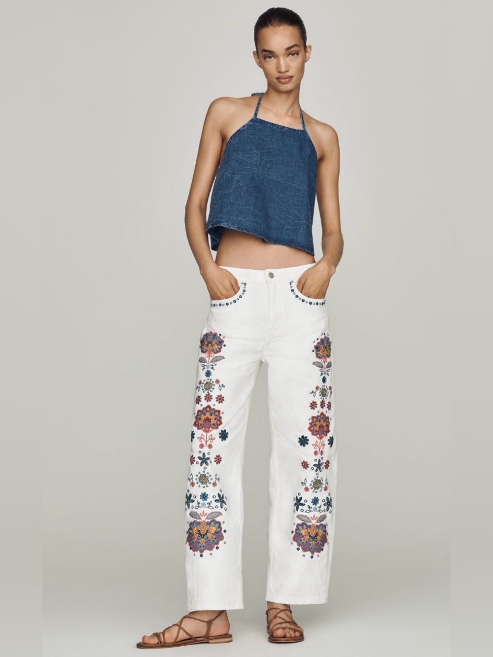 Anthropologie x Driftwood Elaine High-Rise Barrel Jeans Size 29 NWT